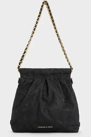 CHARLES & KEITH Duo Jacquard Chain-Handle Two-Way Backpack