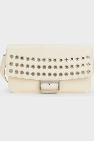 CHARLES & KEITH Liv Grommet Chain-Handle Shoulder Bag