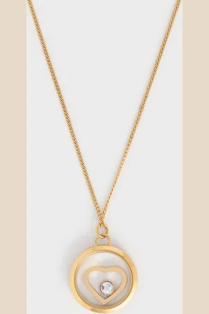 CHARLES & KEITH Malorie Crystal Heart Necklace