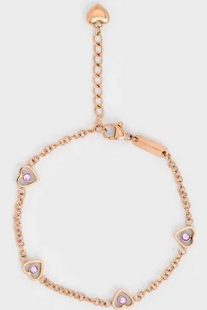 CHARLES & KEITH Malorie Crystal Heart Bracelet