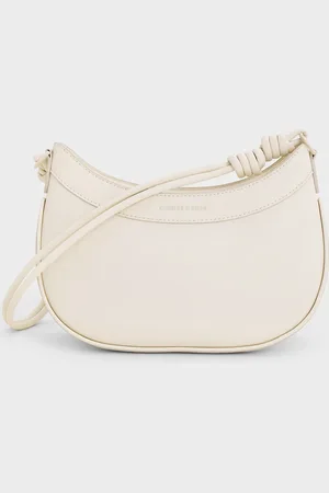 CHARLES & KEITH Sabine Knotted-Strap Curved Shoulder Bag