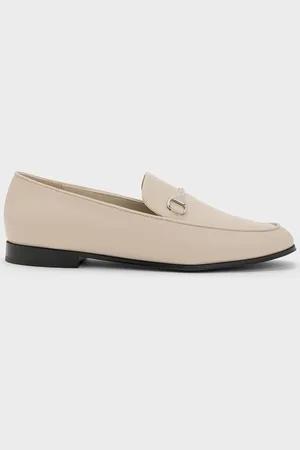 CHARLES & KEITH Leslie Metallic-Accent Loafers