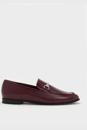 CHARLES & KEITH Leslie Metallic-Accent Loafers