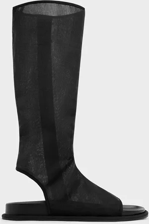 CHARLES & KEITH Loren Mesh Cut-Out Boot Sandals