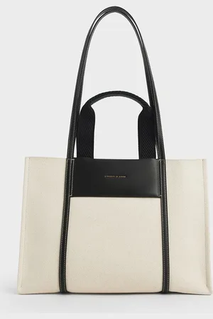 CHARLES & KEITH Shalia Canvas Tote Bag
