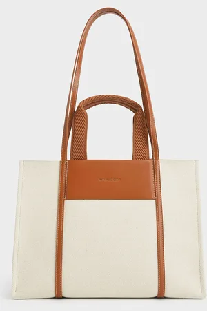 CHARLES & KEITH Shalia Canvas Tote Bag