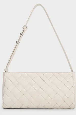 CHARLES & KEITH Ivette Woven Elongated Shoulder Bag