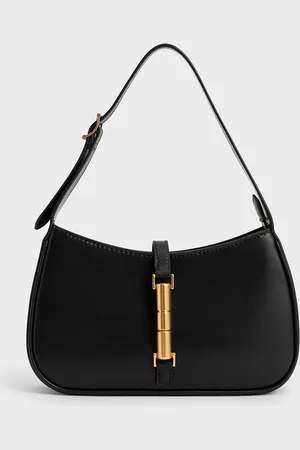 CHARLES & KEITH Cesia Metallic Accent Shoulder Bag