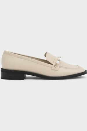 CHARLES & KEITH Beaded Penny Loafers