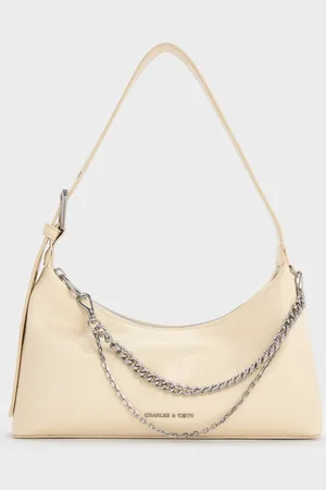 CHARLES & KEITH Atwood Chain-Embellished Shoulder Bag