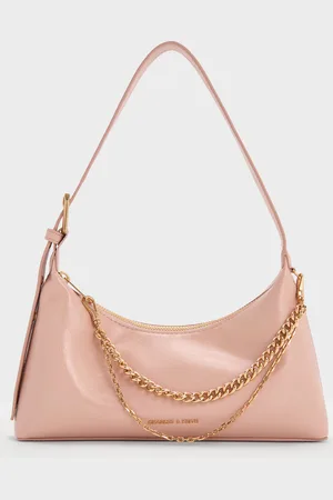 CHARLES & KEITH Atwood Chain-Embellished Shoulder Bag
