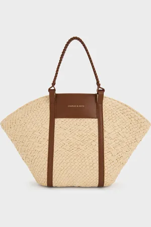 CHARLES & KEITH Shalia Raffia Basket Bag