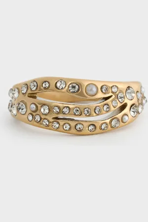 CHARLES & KEITH Aine Crystal Sculptural Ring