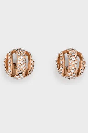 CHARLES & KEITH Aine Crystal Sculptural Hoop Earrings