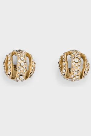 CHARLES & KEITH Aine Crystal Sculptural Hoop Earrings
