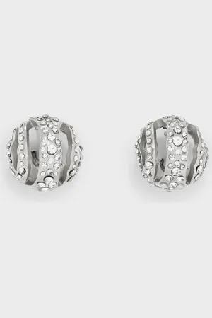 CHARLES & KEITH Aine Crystal Sculptural Hoop Earrings