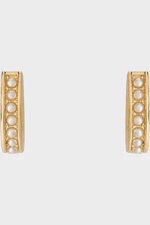 CHARLES & KEITH Maeve Pearl-Embellished Hoop Earrings