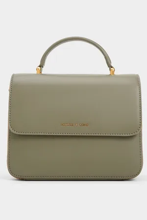 CHARLES & KEITH Octavia Front Flap Top Handle Bag