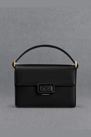 CHARLES & KEITH Leather Boxy Bag