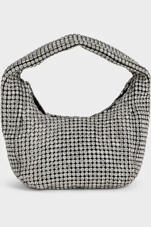 CHARLES & KEITH Crystal-Embellished Hobo Bag