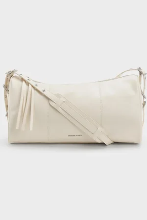 CHARLES & KEITH Bryna Panelled Grommet-Strap Crossbody Bag