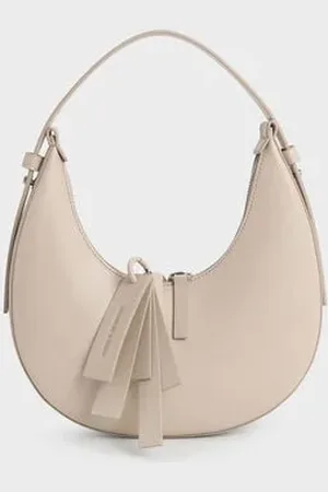 CHARLES & KEITH Carey Crescent Hobo Bag
