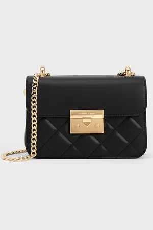 CHARLES & KEITH Alva Quilted Chain-Handle Bag