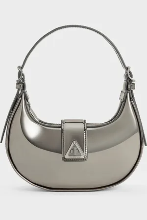 CHARLES & KEITH Trice Metallic Accent Belted Shoulder Bag