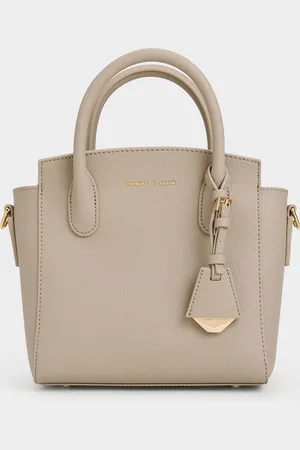 CHARLES & KEITH Harper Structured Top Handle Bag