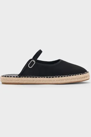 CHARLES & KEITH Faux Suede Slip-On Mary Jane Espadrilles