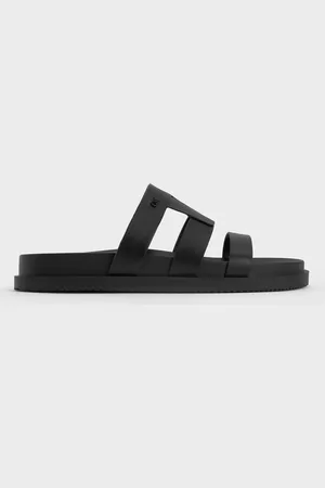 CHARLES & KEITH Joan Leather Flatform Sandals