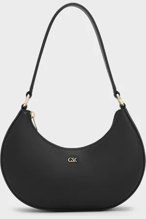 CHARLES & KEITH Leather Crescent Hobo Bag