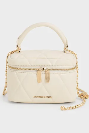 CHARLES & KEITH Arwen Quilted Top Handle Vanity Bag