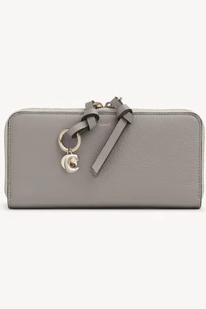 Chloé Alphabet zipped long wallet in grained leather Size OneSize 100% Calf-skin leather