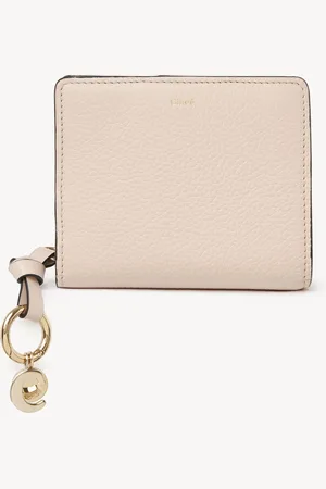 Chloé Alphabet compact wallet in grained leather Size OneSize 100% Calf-skin leather