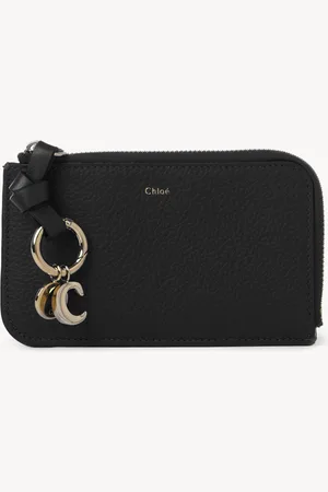 Chloé Alphabet wallet in grained leather Size OneSize 100% Calf-skin leather