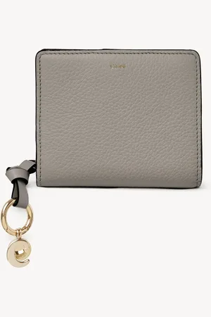 Chloé Alphabet compact wallet in grained leather Size OneSize 100% Calf-skin leather