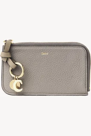 Chloé Alphabet wallet in grained leather Size OneSize 100% Calf-skin leather
