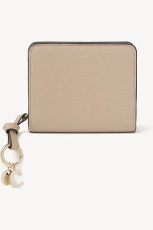 Chloé Alphabet compact wallet in grained leather Size OneSize 100% Calf-skin leather