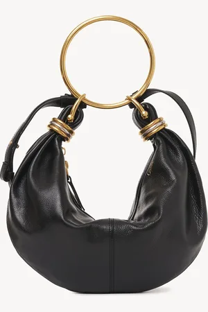 Chloé Small Bracelet Hobo bag in grained leather Size OneSize 100% Calf-skin leather