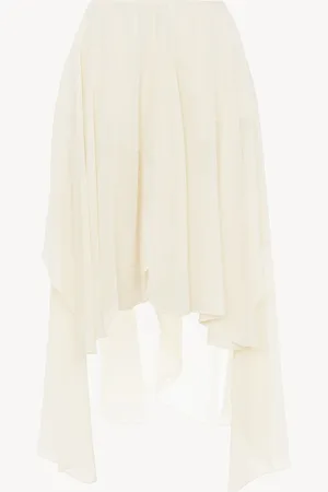 Chloé Fluid volant shorts in silk georgette Size 8 100% Silk
