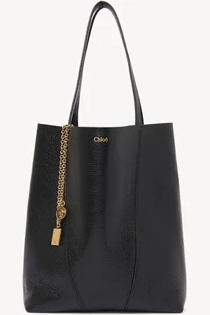 Chloé Chloé Spin tote bag in grained leather Size OneSize 100% Bovine leather