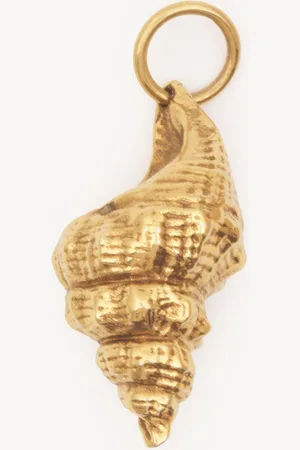 Chloé Alphabet shell charm in brass Size OneSize 100% Brass