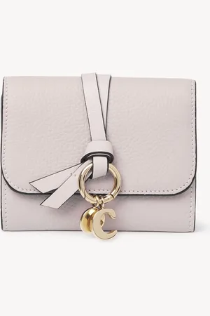 Chloé Small Alphabet tri-fold in grained leather Size OneSize 100% Calf-skin leather