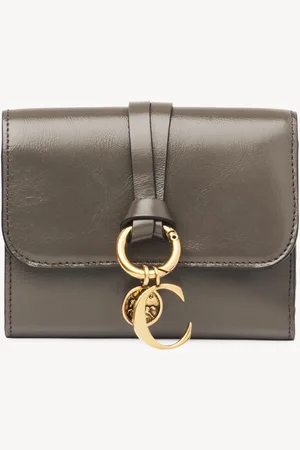 Chloé Small Alphabet tri-fold in shiny leather Size OneSize 100% Calf-skin leather