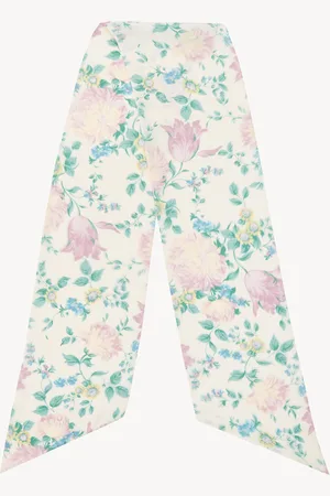 Chloé The Chloé Peonies wide bandeau scarf in silk charmeuse Size OneSize 100% Silk