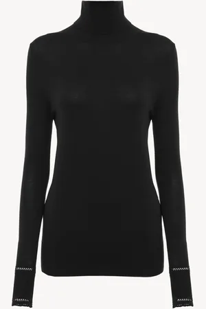 Chloé Fitted turtleneck in wool knit Size XS 100% Wool