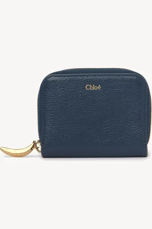 Chloé Banana zipped coin purse in grained leather Size OneSize 100% Calf-skin leather
