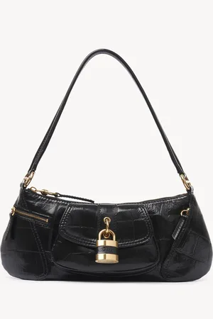 Chloé The 99 shoulder bag in croco-effect leather Size OneSize 100% Calf-skin leather