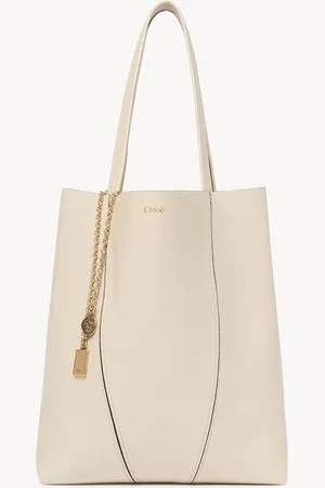 Chloé Chloé Spin tote bag in grained leather Size OneSize 100% Bovine leather